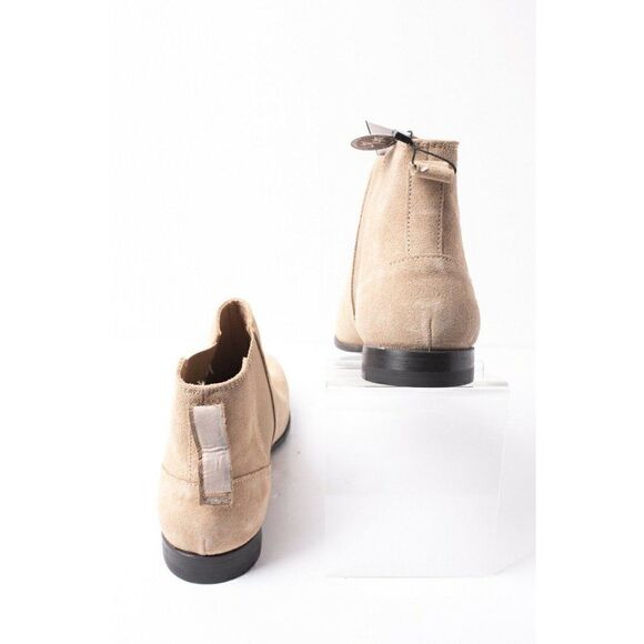 Zara Mens Beige Split Leather Ankle Boots Sz 6 main image 4